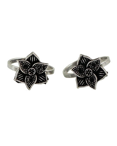 Oxidised Silver Toe Ring - Womens Everyday Jewelry-1