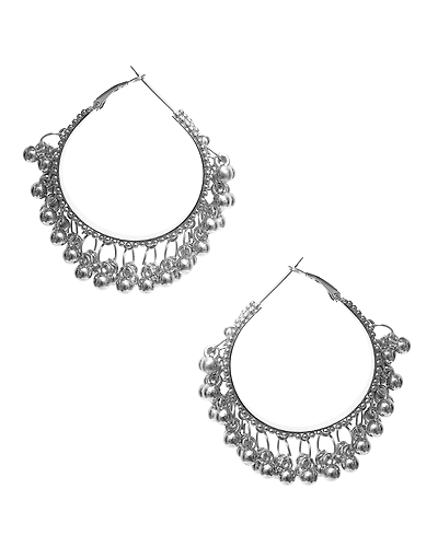 Oxidised Silver Necklace Set with Earrings for Women - German Crafted Jewelry-3