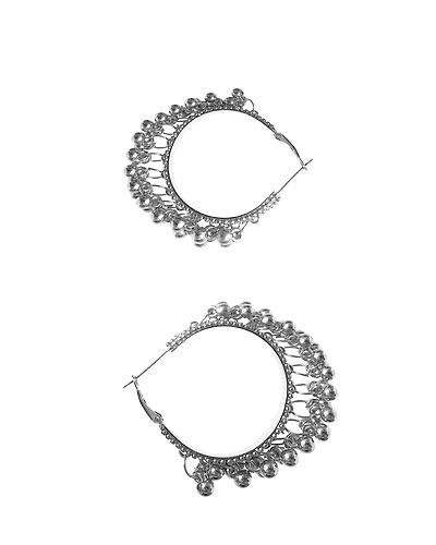 Oxidised Silver Necklace Set with Earrings for Women - German Crafted Jewelry-4