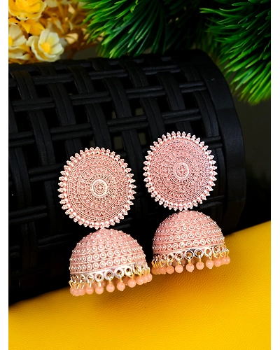 Ruhi Jhumka- Oxidised Silver Party Wear Jhumka Earrings for Women &amp; Girls-2