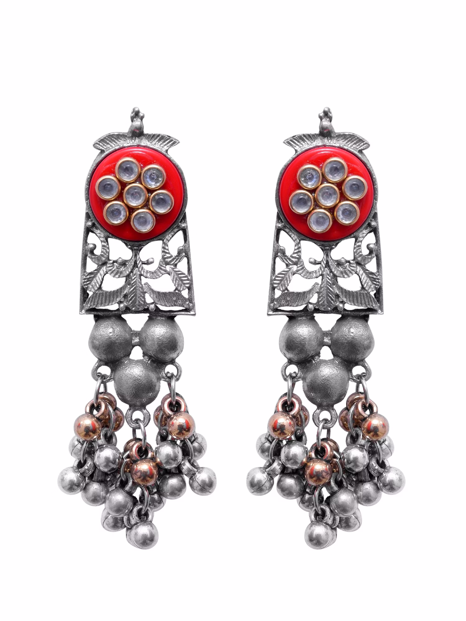 Ruhi Oxidised Silver Jewellry Set-Tribal Banjara Choker Necklace Set for Women image 4