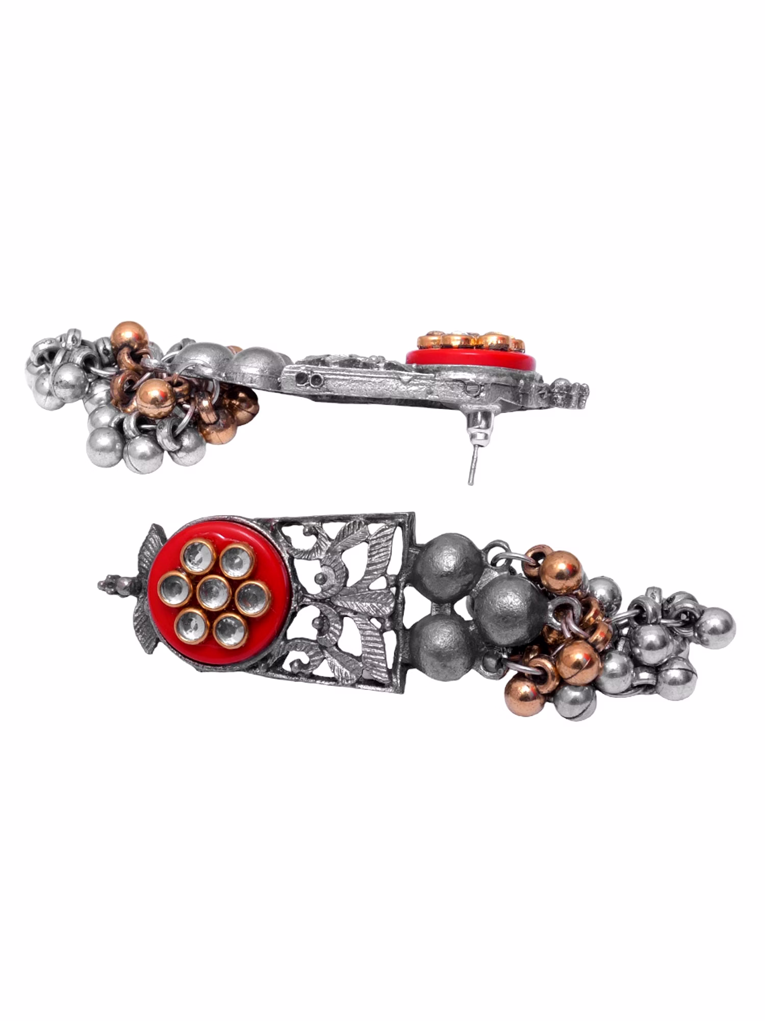 Ruhi Oxidised Silver Jewellry Set-Tribal Banjara Choker Necklace Set for Women image 5
