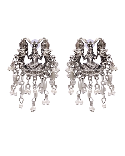 Traditional Oxidised Silver Goddess Temple Set-3
