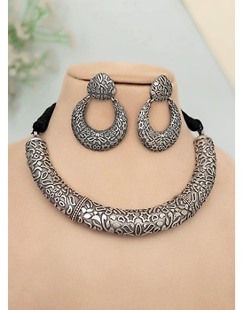 Dhansha Oxidised Necklace set