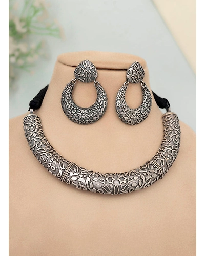 Dhansha Oxidised Necklace set-1