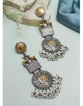 Brishna Oxidised Earrings
