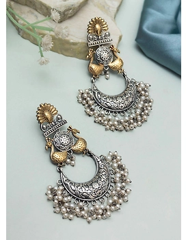 Dhvina Oxidised Earrings