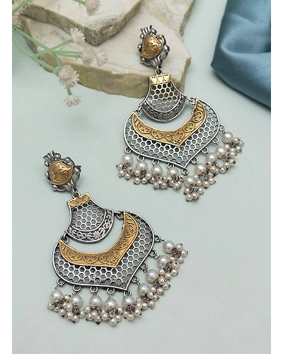 Heeya Oxidised Earrings-1