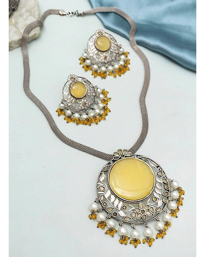 Satyasha Stone Necklace set-12668975