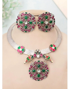 Druvika Oxidised Necklace set