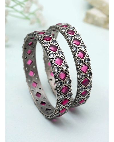 Nidhidra stone Bangles-1