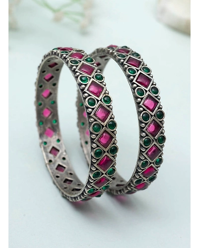 Nidhidra stone Bangles-4