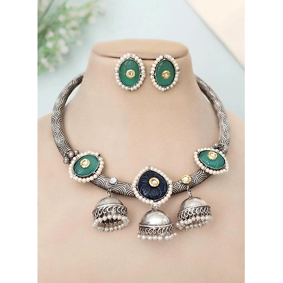 Gonasika Chetna Oxidised HASLI set