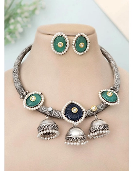 Chetna Oxidised HASLI set
