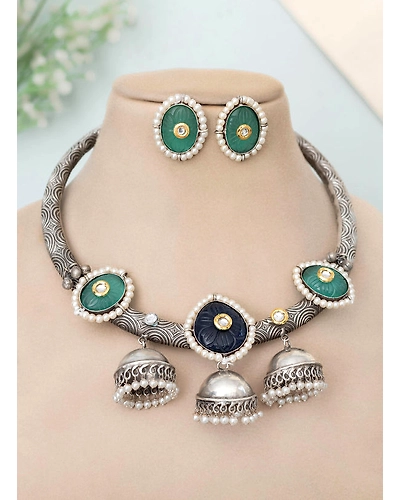 Chetna Oxidised HASLI set-12668985