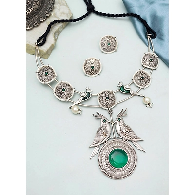 Gonasika Dhritika Oxdised Neecklace set