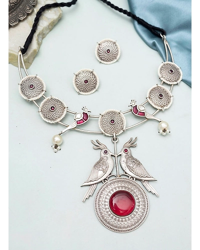 Dhritika Oxdised Neecklace set-2