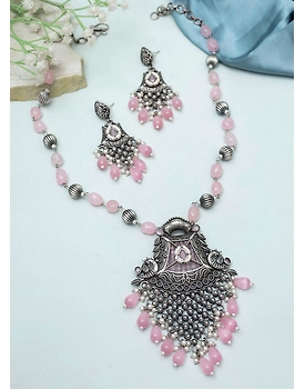Haneesha Oxidised Necklace set