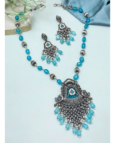 Haneesha Oxidised Necklace set-1