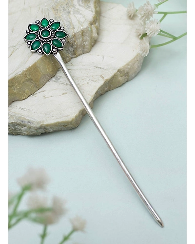 Aadhiya Oxidised Bun stick-4