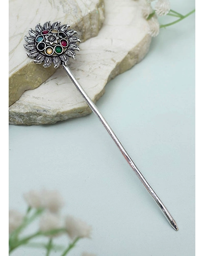 Mahita Oxidised Bun stick-2