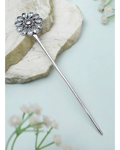 Jeevisha Oxidised Bun stick-2