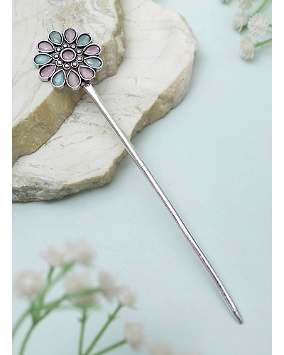 Jeevisha Oxidised Bun stick-3