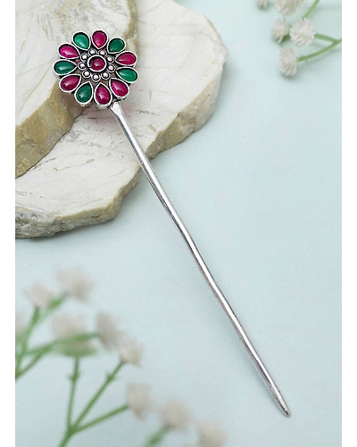 Jeevisha Oxidised Bun stick-4