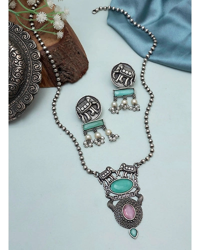 Aadrita Elephant Necklace set-1