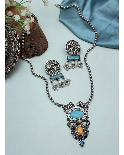 Aadrita Elephant Necklace set-2