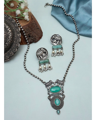 Aadrita Elephant Necklace set-3