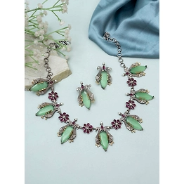 Gonasika AHANYA Oxidised Necklace set
