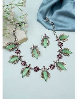 AHANYA Oxidised Necklace set