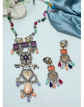Dakshayni Oxidised Necklace set
