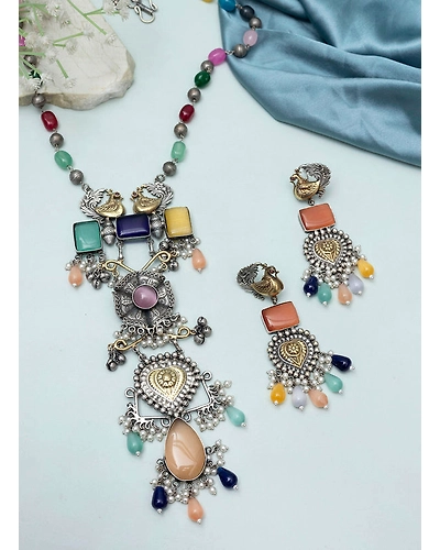 Dakshayni Oxidised Necklace set-2