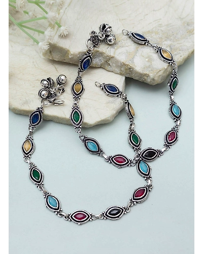 Aakhya stone Anklets-12669243