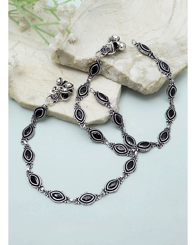 Aakhya stone Anklets-4