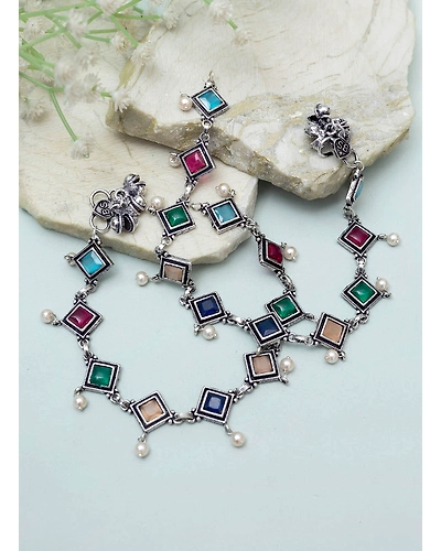 Dhanishta Stone Anklets-1