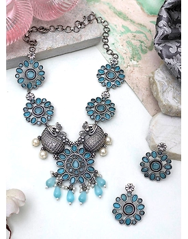 Manisha Oxidised Necklace set