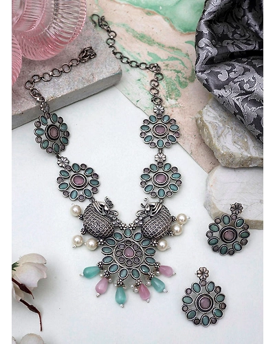 Manisha Oxidised Necklace set-1