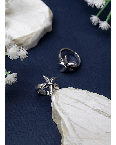 Star oxidised Toe Ring-12669281