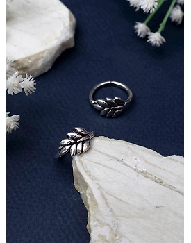 Patra oxidised Toe Ring