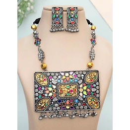 Gonasika Trupti Oxidised Necklace set