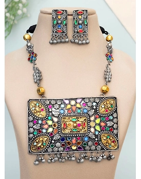 Trupti Oxidised Necklace set