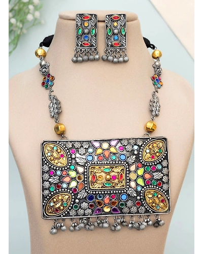 Trupti Oxidised Necklace set-1