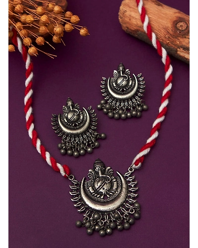 Raayini oxidised necklace set-1
