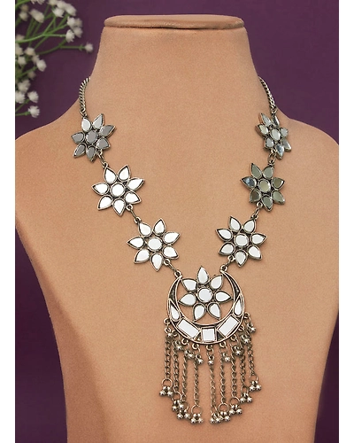 Leisha mirror necklace-12669433
