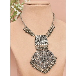 Gonasika Mahua oxidised necklace