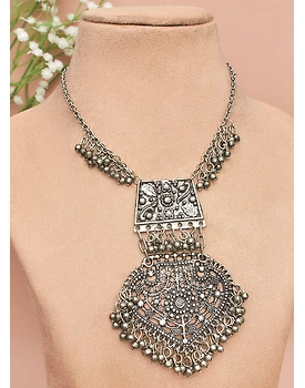 Mahua oxidised necklace