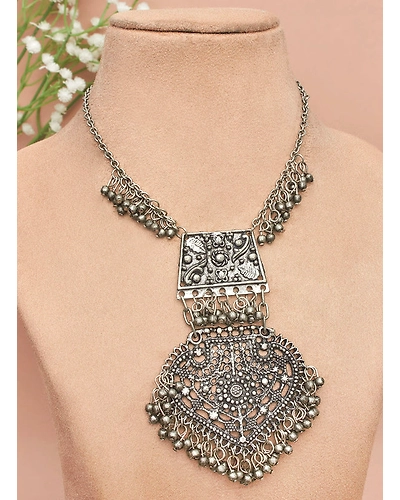 Mahua oxidised necklace-2